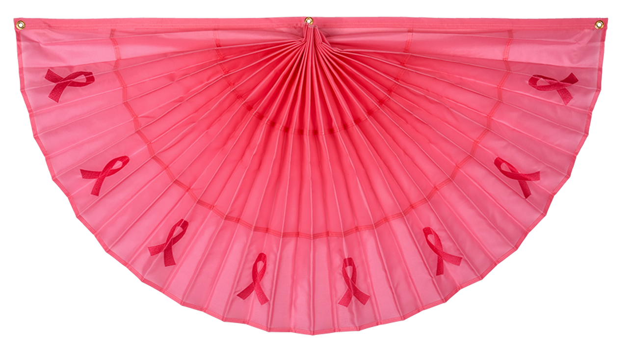 Breast Cancer Awareness Pleated Fan